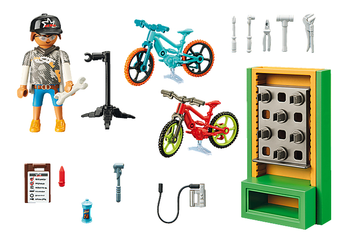 PLAYMOBIL Playm. Geschenkset"E-Bike-Werkstatt"| 70674