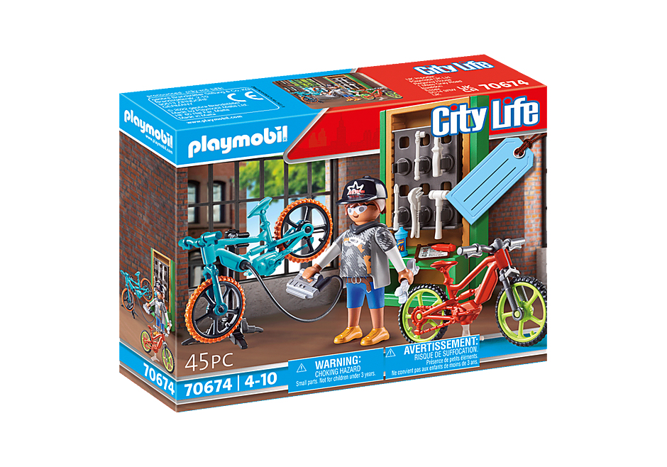 PLAYMOBIL Playm. Geschenkset"E-Bike-Werkstatt"| 70674
